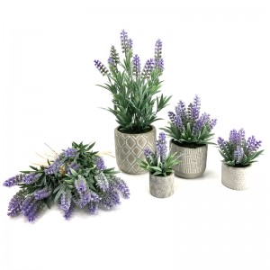 Decor Baile Plandaí Saorga Nua-Aimseartha Baile Socruithe Bláthanna Lavender Maisiú Tabletop