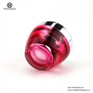 HXL232B Round Jar Cosmaideacha Folamh Coimeádán Balla Dúbailte Skincare Jar