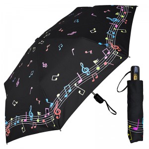 Táirgí Margaíochta Barr Cáilíocht draíochta Athrú Dath Sublimation 3 huaire Umbrella