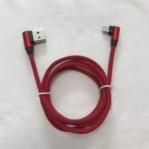 Cábla sonraí braided Charging Fast Round Alúmanam Tithíocht USB cábla le haghaidh micrea USB, Cineál C, muirearú lightning iPhone agus info