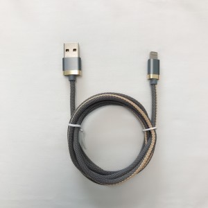 Braided 3.0A Muirearú Fast Babhta Cábla Alúmanam Tithíochta USB le haghaidh micrea USB, Cineál C, muirearú lightning iPhone agus info