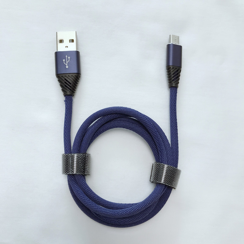 Gearradh Muirir Thapa ar Bhabhta Tithíochta Alúmanaim Flex lúbthachta USB cábla le haghaidh micrea USB, Cineál C, muirear lightning iPhone agus info