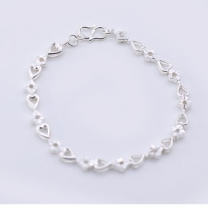 990 Faisean Silver Bracelet Flower Croí-le-Croí Bracelet Silver Meon
