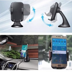 2019 Dearadh is Déanaí Muirear Carranna Gluaisteáin Sreang Gluaisteán Charger Fón Sealbhóir Fón Ionduchtaithe Domhantarraingthe inoiriúnaithe le gach d’Fheidhm QI