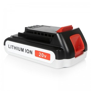 Li-ian 1500mAh 20V Athsholáthair Uirlisí gan sreang Cadhnraí do Black \u0026 Decker LB20, LBX20, LBX4020, LB2X4020