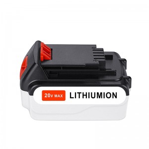 Cadhnraí Li-ion athsholáthair 20V 3000mAh le haghaidh Black \u0026 Decker LB20, LBX20, LBX4020, Druileanna Leictreacha LB2X4020