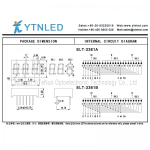Taispeántas LED 0.36 orlach dearg 3-7 Seat LED, feadán digiteach