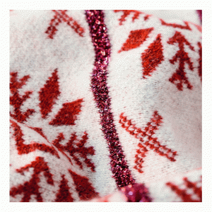 Teacht Nua Nua Leaf Scaoilte Topaí Jacquard Cniotáilte Geansaí Geansaí Do Mhná