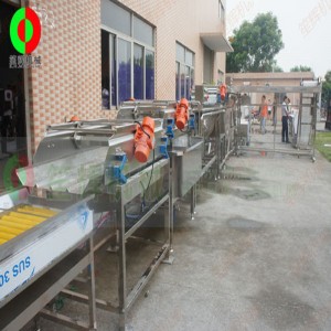 Líne táirgthe feannadh glasraí agus torthaí móra agus gearradh