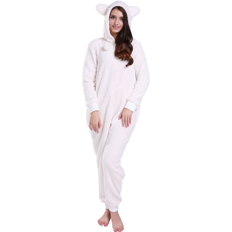 Uachtar na mBan Onesie Pajamas cochall le cluasa ainmhithe