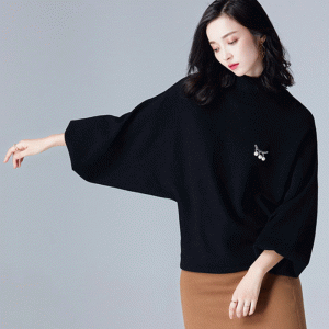 Olann 50% saincheaptha 50% Geansaí sleasa laindéir turtleneck ard aicrileach