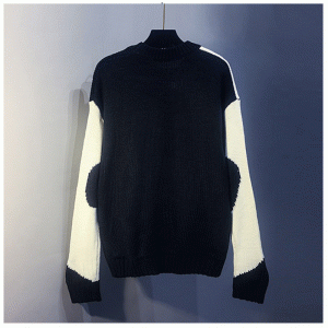 2019 Geimhreadh Nua Fómhar Bainne Bainne Jacquard Sweire Loose Geansaí Sliogán Loose