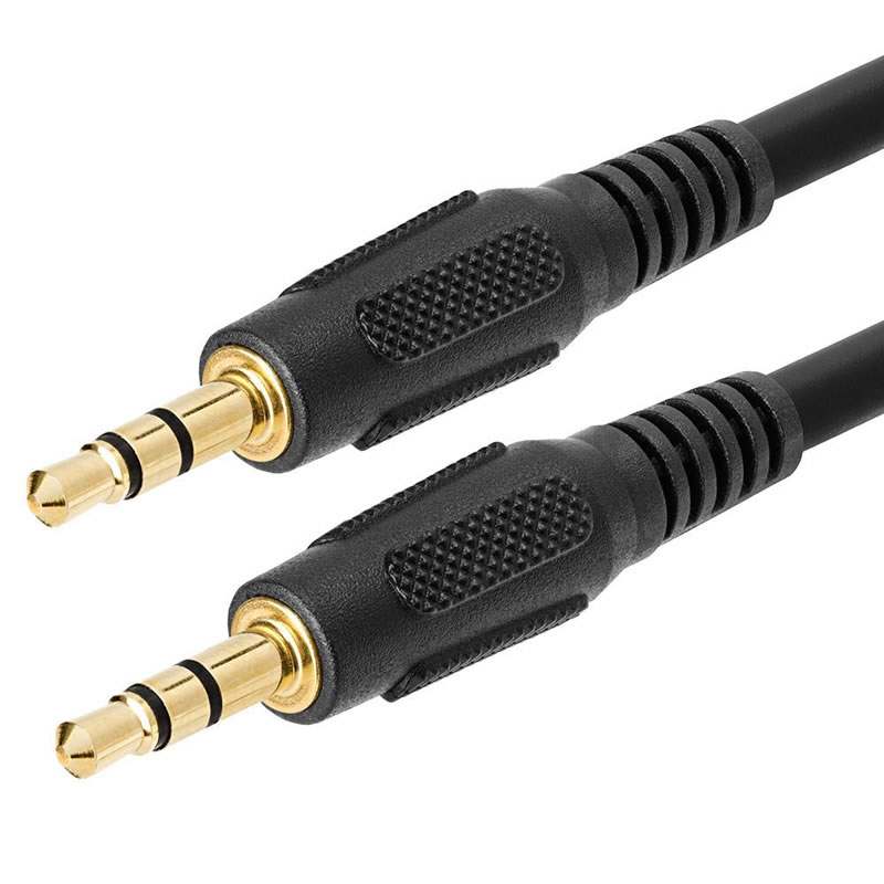 3.5mm AUX Fireann le Cábla Fuaime Steirió Fuaime Cluasáin Chúnta Cord MP3 PC - 6 ór Feet plátáilte