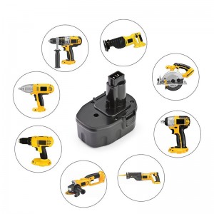 Ni-Cd 14.4V 1300mAh Athsholáthar Cadhnraí Uirlisí gan sreang le haghaidh Dewalt DC9091, DE9091, DE9038