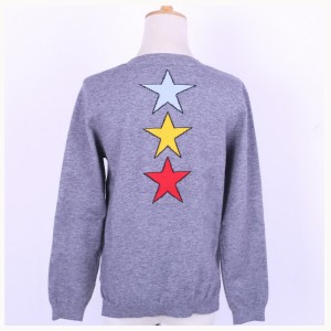 2018 Spring Fall Ladies Brocade geansaí Jacquard Cniotáilte