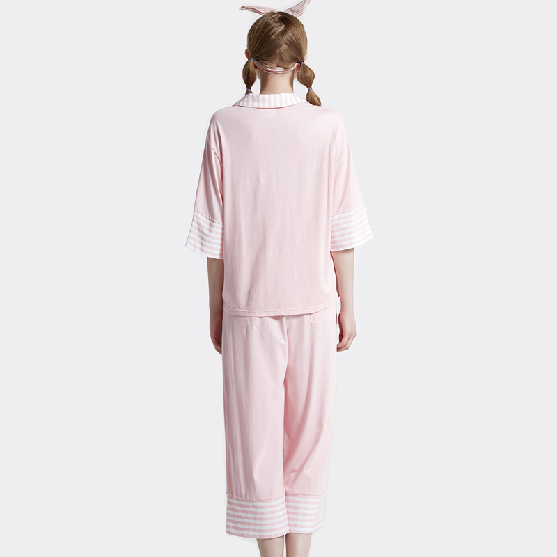 Socraigh Pajamas Aonair Stripe Cotton-Spandex Jersey