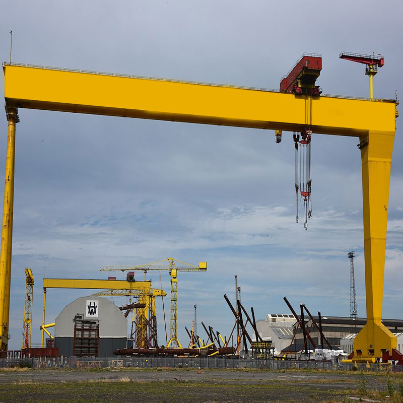 Crane Gantder Dúbailte le haghaidh Longthógála