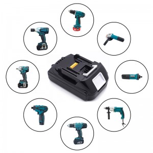 Li-ion 18V 2000mAh 5 Chealla Cadhnraí gan sreang do Makita BL1830, BL1840, BL1845 Uirlisí