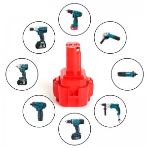 Ceallraí Athsholáthair Ni-Mh 9.6V 3000mAh do Makita 6909DW, 6909DWA a Drill