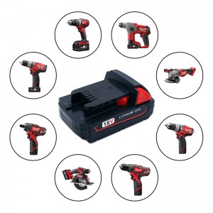 Litiam Lit 18V 2000mAh Uirlis Cumhachta Cealla Athsholáthair do Milwaukee 48-11-1840 M18