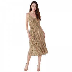 Samhraidh Samhraidh 2019 Chiffon Vestidos Casuales Vintage Dress