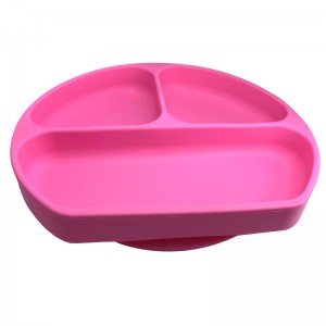 Táirgí te Plátaí leanbh silicone trí shúchán neamh-duillín Pláta Tábla Babaí