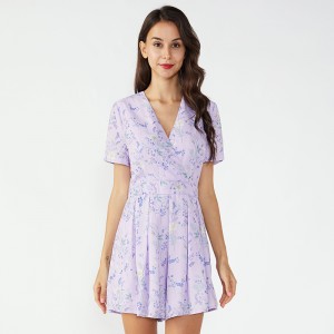 Stíl Nua Saincheaptha na mBan Lógó Clóbhuailte Chiffon Onesie