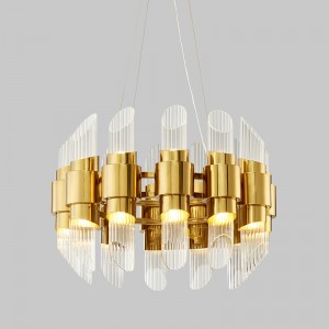 Seomra maireachtála Tube Gloine Nua-Aimseartha Nua-Aimseartha Seoladóir Miotal Seomraí Leapa Km2129