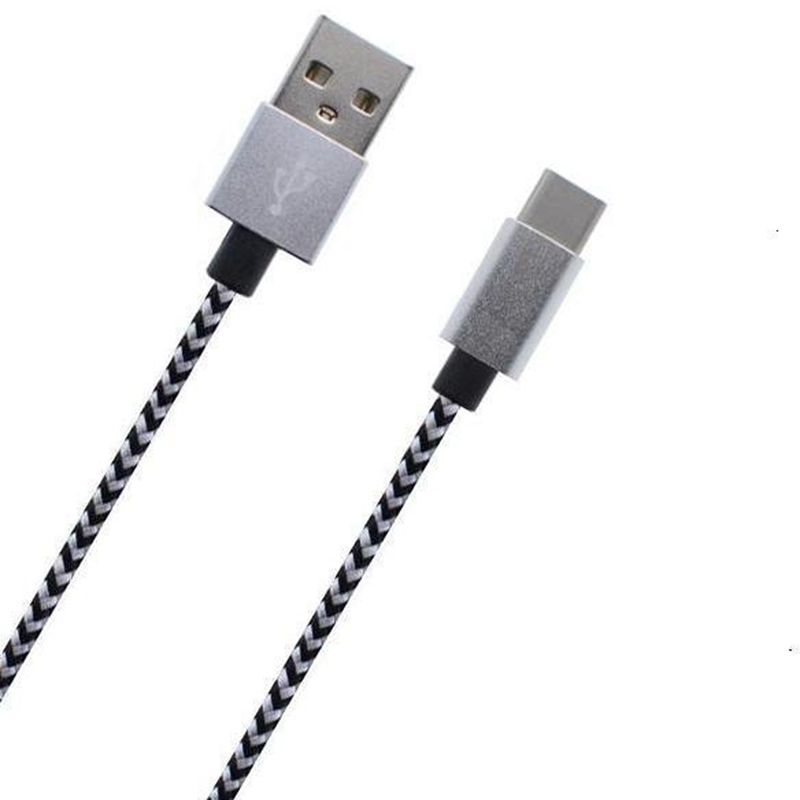 Cineál-C go cábla sonraí USB Nylon Braided