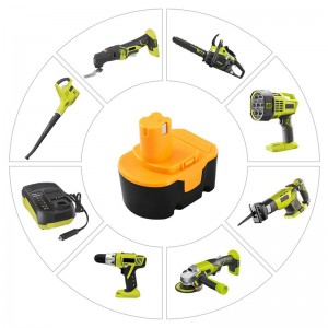 Cadhnraí Uirlis Cumhachta Athsholáthair Ni-Cd 14.4V 1300mAh do Ryobi 1400144, 1400655