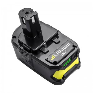 Athsholáthar Cadhnraí Druileáil gan sreang do 4000mAh 18V do Ryobi P105, P106, P107, P108