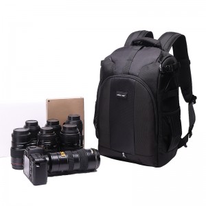 DIAT TH450 Ceamara grianghrafadóireachta dubh nua-aimseartha níolón nua-aimseartha dubh backpack clúdach báistí púdar Tripod