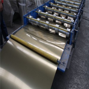 PE / Scannán PVDF Painted Bileog Roofing Roofainted Roofainted Roofainted / tíl dín