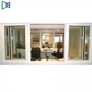 Fuinneog Ghloine Fuinneog Alúmanam Ollmhór na Síne le Praghas Glan Mosquito de Fuinneog Alúmanaim Sleamhnáin