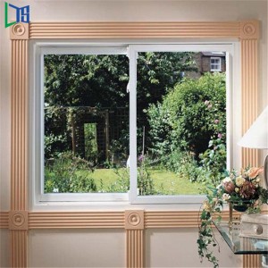 Fuinneog Gloine Fuinneog Alúmanaim Síneach le Glanphraghas Mosquito de Fuinneog Alúmanaim Sleamhnáin