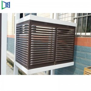 Cró Comhshuim Alúmanam Taobh amuigh Sun Fuinneog Louver Sun Louvers le Cumhdach Púdair Críochnaithe