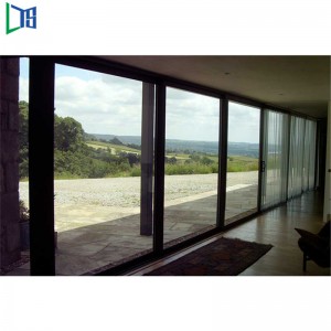 Doras Alúmanam Doras Sleamhnáin Doras le Gloiniú Gloine Dúbailte Caighdeán As2047 le haghaidh Resdentrail nó Teach Grád Tráchtála