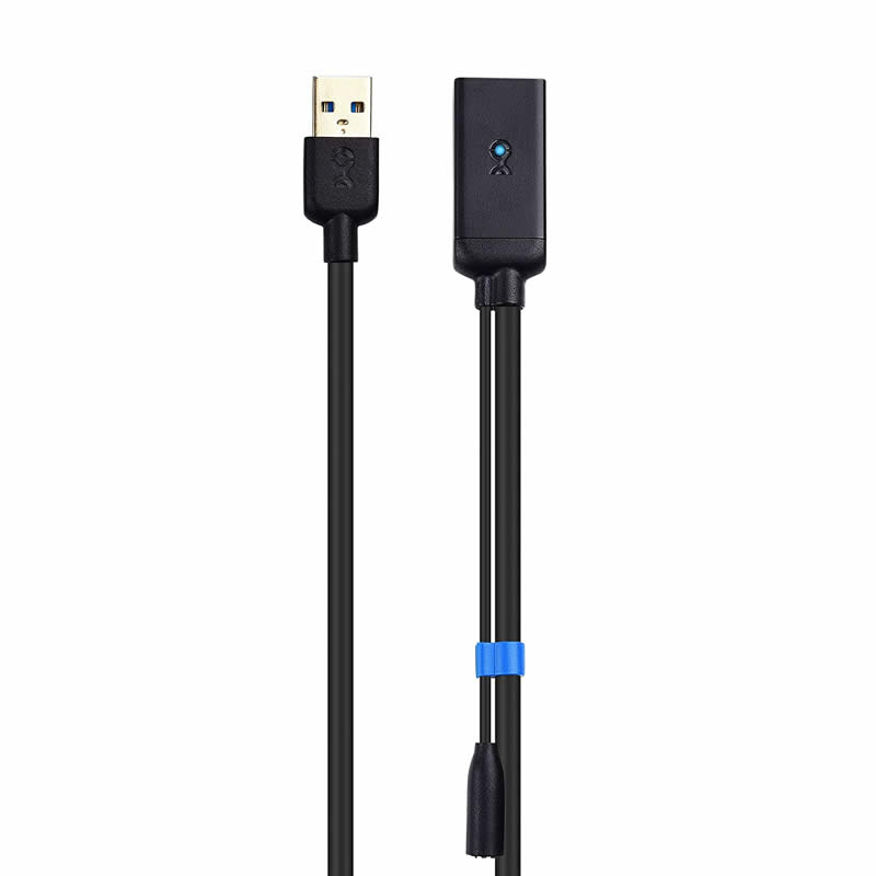 USB 3.0 Cábla Síneadh A Fir le Aimplitheoir Comharthaí Mná Corda Athsheoltóra le Cuibheoir Cumhachta 5V / 2A