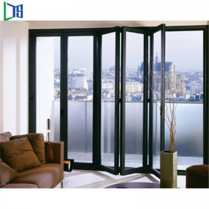 Déantús an tSín Alúmanaim Doras Dhé-Dhíreach Tháirgtear Doras Dé-Bhainc le haghaidh Foirgneamh Grád Tráchtála