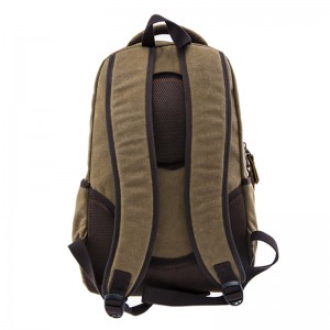 17SC-6458D Fáilte OEM saincheaptha fir fir cumas mór durable saincheaptha chanbhás mála chanbhás agus backpack leathair