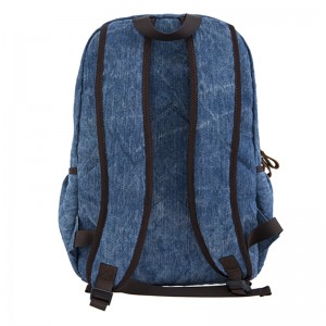 18SC-6940D Vintage Crazy Capall fíor Leathar Camo Backpack Backpack Mórdhíol Do na bhFear
