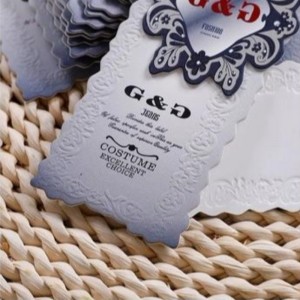 Lipéad éadaigh faisin cruthaitheach hangtag Saincheap déanta 12