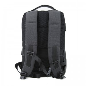 19SA-7840M Teacht Nua PU le backpack ríomhaire glúine uiscedhíonach níolón 15 backpack ríomhaire glúine orlach le muirear USB