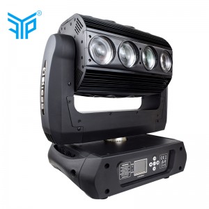 daingneán dathaithe datha dath RGBW faoi stiúir 16pcs * nigh 25w ag gluaiseacht céim phantom solas bhíoma ard-gile, ar ardchaighdeán