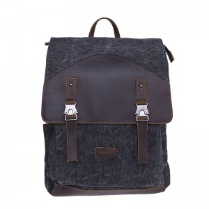 18SC-7318D Vintage Crazy Capall PU Monarcha Leathar glúine Backpack Fir Leathar Allamuigh tSín