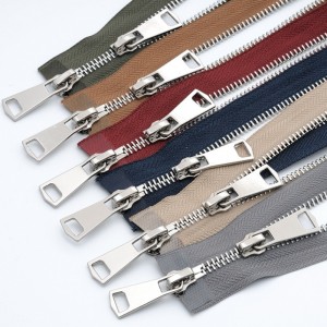 Ceanglóir zipper níolóin zip miotail saincheaptha fad Do Jeans agus Jackets 1