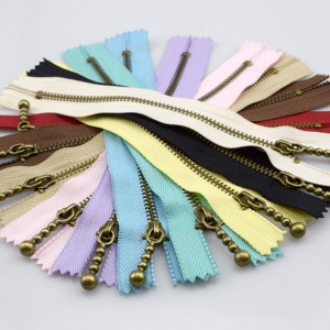 zipper cré-umha 10 lámh dathúil zipper miotail DIY20cm Uirlisí fuála oiriúint le haghaidh gabhálais Éadaí Mála 4