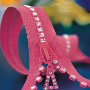 Dearadh Faisin Ardchaighdeáin Rhinestone Zipper le haghaidh Jacket 8