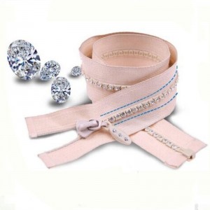 Dearadh Faisin Ardchaighdeáin Rhinestone Zipper le haghaidh Jacket 8