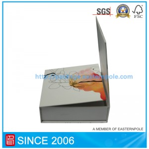 Bosca páipéar sála maighnéad só le flapaí dúbailte